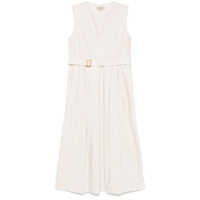 Rochii Woolrich Cotton Long Belted Dress Femei
