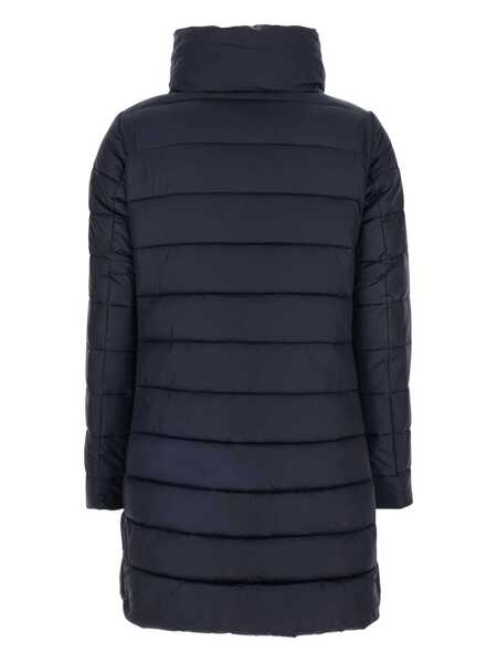 Geci de iarna Save the Duck Lydia Blue Down Jacket With High Neck And Logo Patch On The Sleeve In Tech Fabric Woman BLUE Femei (BM 18514650) 2