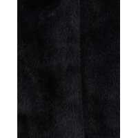 Imbracaminte PLAIN Dama - Geci PLAIN Black Fur Jacket With High Neck And Concealed Front Closure In Ecofur Woman Black Femei (BM 18515193) - B-mall.ro