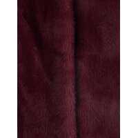Imbracaminte PLAIN Dama - Geci PLAIN Bordeaux Fur Jacket With High Neck And Concealed Front Closure In Ecofur Woman Red Femei (BM 18515196) - B-mall.ro