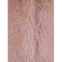 Imbracaminte PLAIN Dama - Geci PLAIN Pink Crewneck Fur Jacket With Concealed Front Closure In Ecofur Woman PINK Femei (BM 18515202) - B-mall.ro