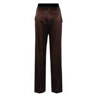Imbracaminte Dama pagina 277 - Pantaloni casual Tom Ford Tom Ford Silk Trousers BROWN Femei (BM 18515499) - B-mall.ro