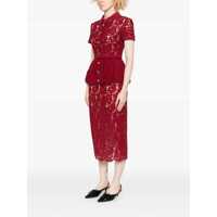 Imbracaminte Dama pagina 98 - Rochii Self-Portrait Red Midi Dress With Crystal Embellishments And All-Over Floral Embroidery In Cotton Blend Woman Red Femei (BM 18515526) - B-mall.ro