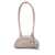 Self-Portrait Grey Shoulder Bag With Two Top Handles And Charm Detail On The Front In Suede Woman GREY