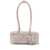 Self-Portrait Grey Shoulder Bag With Two Top Handles And Charm Detail On The Front In Suede Woman GREY