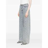 Imbracaminte Dama pagina 98 - Blugi Self-Portrait Blue Jeans With Logo Patch On The Rear And All-Over Crystal Bows Embellishment In Denim Woman BLUE Femei (BM 18515625) - B-mall.ro