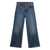 Golden Goose JOURNEY GIRL'S BOOTCUT MEDIUM WASHED BLUE DENIM WITH CONTRATST STITCHING AND EMBROIDERY Blue