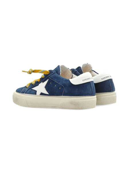 Sneakers Golden Goose MAY SUEDE UPPER AND TOE LEATHER STAR AND HEEL SNEAKERS Blue Fete (BM 18516096) 3