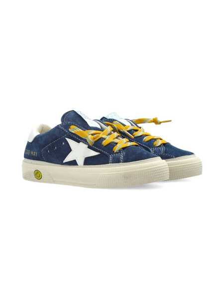 Sneakers Golden Goose MAY SUEDE UPPER AND TOE LEATHER STAR AND HEEL SNEAKERS Blue Fete (BM 18516096) 1