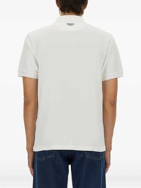Tricouri Polo Kenzo Cotton Polo WHITE Barbati (BM 18516370) 3