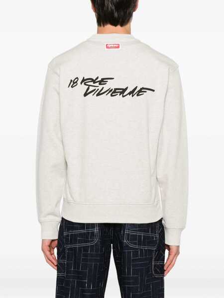 Bluze de trening Kenzo Classic Sweatshirt. GREY Barbati (BM 18516376) 4