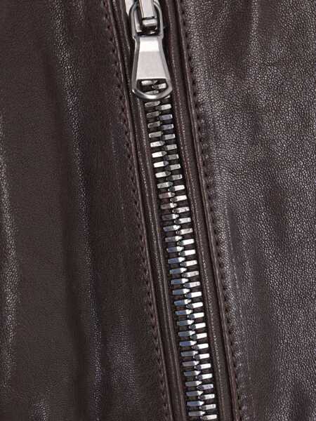 Geci de piele Brunello Cucinelli Leather Jacket COFFEE Femei (BM 18517528) 3