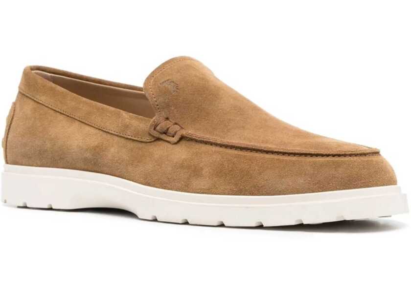 Mocasini TODS Leather Slipper Loafer BROWN Barbati (BM 18517609) 2