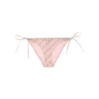 Chiloti Versace Pink Silk Bikini Briefs With Graphic Print Femei