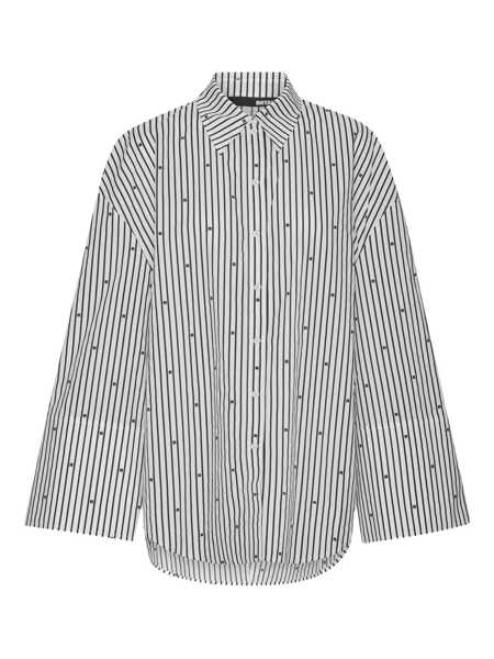 Camasi ROTATE Birger Christensen Rotate Birger Christensen Poplin Oversized Striped Shirt Multicolor Femei (BM 18518445) 1