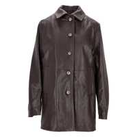 Geci La Rose Giacca Pelle Vintage Femei