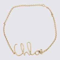 Curele Chloé Gold Tone Brass Belt Femei