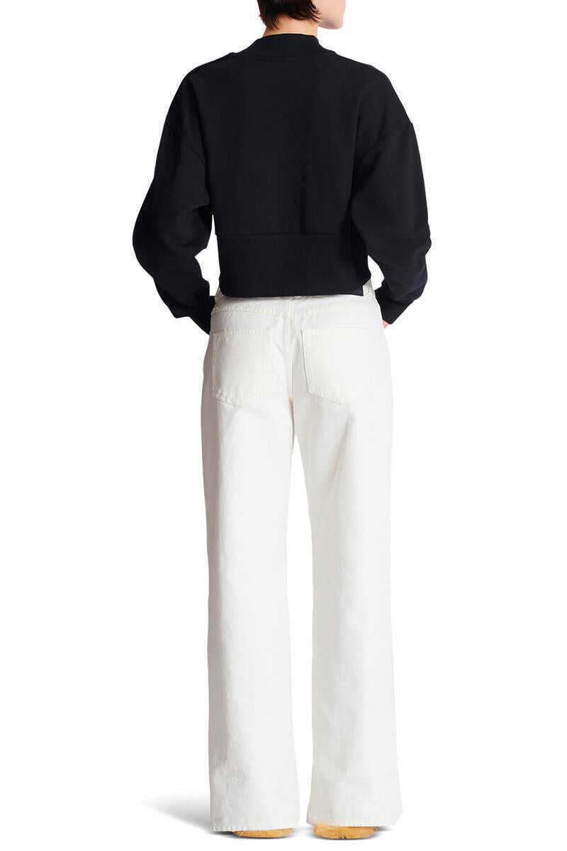 Pulovere Balmain Balmain Sweaters NOIR/BLANC Femei (BM 18521838) 4