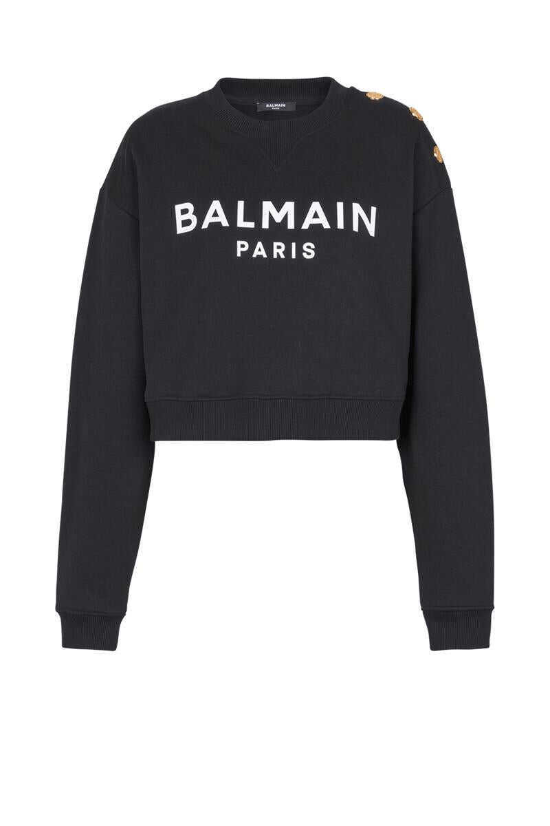 Pulovere Balmain Balmain Sweaters NOIR/BLANC Femei (BM 18521838) 1