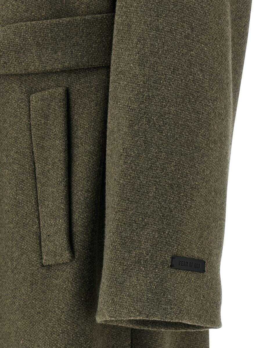Paltoane FEAR OF GOD Fear Of God Relaxed Coat GREEN Barbati (BM 18522294) 4