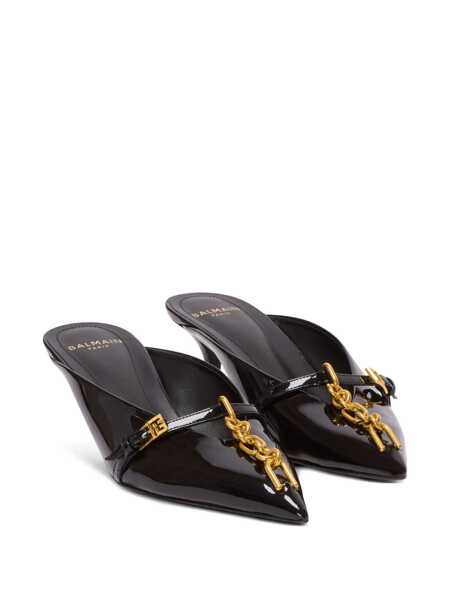 Pantofi cu toc Balmain Balmain Sandals Black Femei (BM 18522315) 2