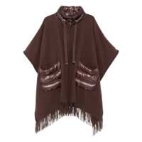 Geci Herno Herno Fringed Wool Poncho