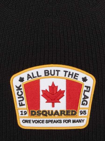 Caciuli DSQUARED2 DSQUARED2 Beanie Accessories Black Barbati (BM 18523413) 3