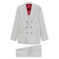 Costume Brunello Cucinelli Wool And Silk Double-Breasted Suit Barbati