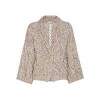 Cardigane Brunello Cucinelli Short-Sleeved Cardigan Femei