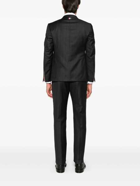 Geci Thom Browne Grey Pinstripe Single-Breasted Jacket In Wool Man GREY Barbati (BM 18523821) 4