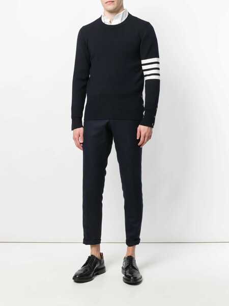Pulovere Thom Browne Thom Browne Knitwear BLUE Barbati (BM 18523851) 2