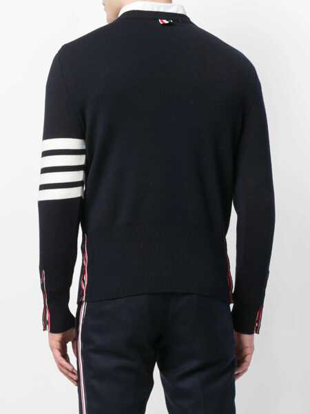 Pulovere Thom Browne Thom Browne Knitwear BLUE Barbati (BM 18523851) 4