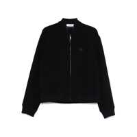 Bomber jacket Etro Navy Blue Bomber Jacket With Embroidered Logo And Zip Fastening Barbati