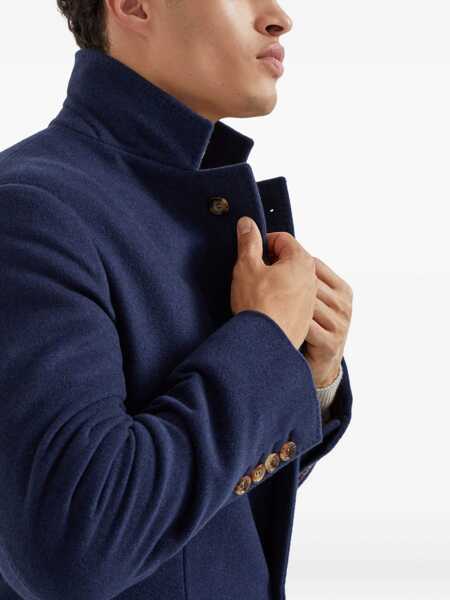 Paltoane Brunello Cucinelli Brunello Cucinelli Coats BLUE COLORED Barbati (BM 18523998) 5