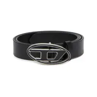 Curele 'B-1Dr' Black Belt With Oval D Buckle In Leather Woman Femei