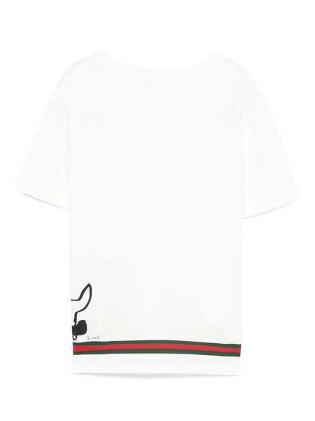 Tricouri Gucci J S/S T-SHIRT CTN JERSEY White Fete (BM 18525300) 2