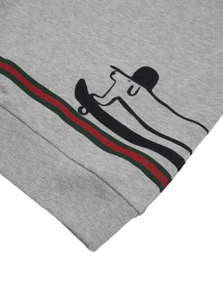 Bluze de trening Gucci L/S SWEATSHIRT FELTED COTTON J Gray Fete (BM 18525318) 3