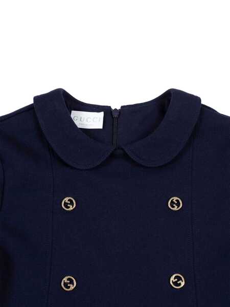 Rochii Gucci J S/S DRESS FELTED COTTON JERS Blue Fete (BM 18525351) 3