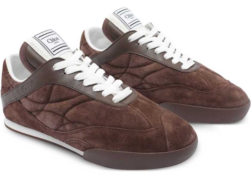 Sneakers Chloe Suede Kick Sneakers CHOCOLATE BROWN Femei (BM 18525442) 2