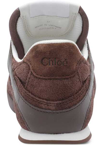 Sneakers Chloe Suede Kick Sneakers CHOCOLATE BROWN Femei (BM 18525442) 3