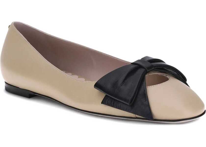 Balerini Valentino Garavani Bowow  Ballerinas SABBIA-NERO Femei (BM 18525454) 2