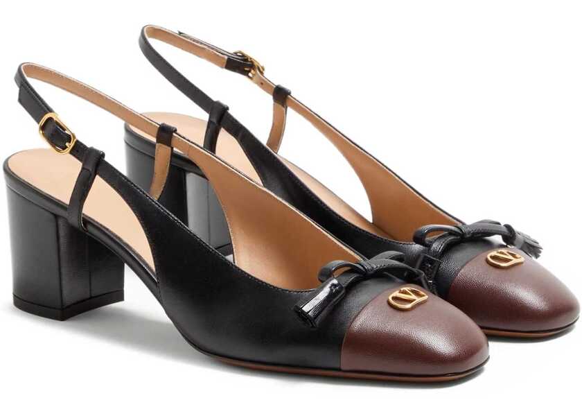 Pantofi cu toc Valentino Garavani Valet Du Roi Pumps NERO-LIGHT COFFEE Femei (BM 18525457) 2