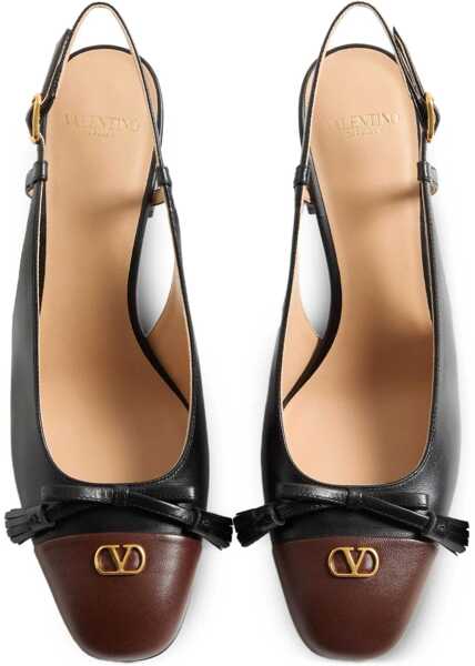 Pantofi cu toc Valentino Garavani Valet Du Roi Pumps NERO-LIGHT COFFEE Femei (BM 18525457) 3