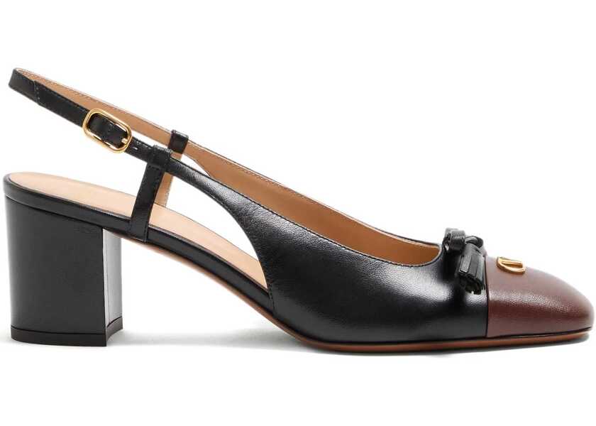 Pantofi cu toc Valentino Garavani Valet Du Roi Pumps NERO-LIGHT COFFEE Femei (BM 18525457) 1