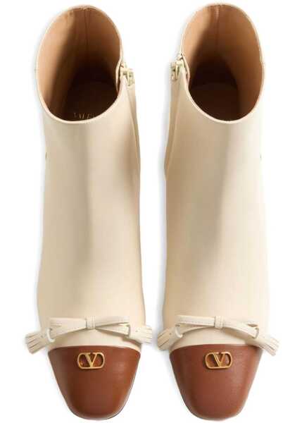 Bocanci casual Valentino Garavani Valet Du Roi Bootie BUTTER WHITE/TOBACCO Femei (BM 18525460) 3