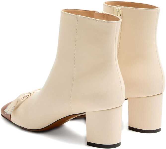 Bocanci casual Valentino Garavani Valet Du Roi Bootie BUTTER WHITE/TOBACCO Femei (BM 18525460) 4