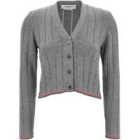 Pulovere casual Ladder Full Needle Rib Stitch V Neck Car Femei