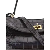 Genti de umar Balenciaga Dama - Genti de umar Balenciaga Rodeo Shoulder Bag in crocodile-print leather ESPRESSO Femei (BM 18525469) - B-mall.ro