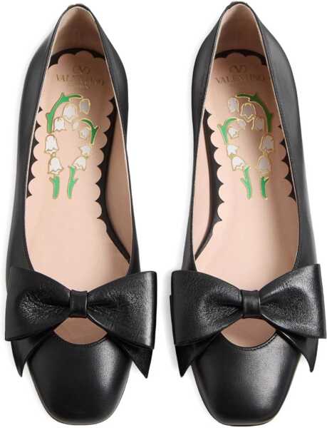 Balerini Valentino Garavani Bowow  Ballerinas NERO-WATER ROSE Femei (BM 18525475) 3