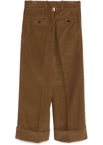 Pantaloni casual Thom Browne Corduroy Pants BROWN Femei (BM 18525484) 2